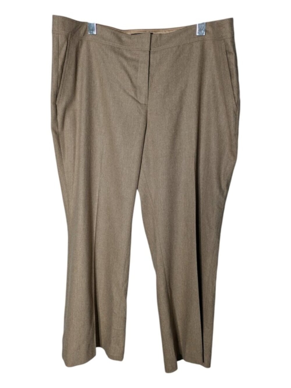 Lafayette 148 New York Women’s Manhattan Camel Wool Cashmere Crop Pants Size 14